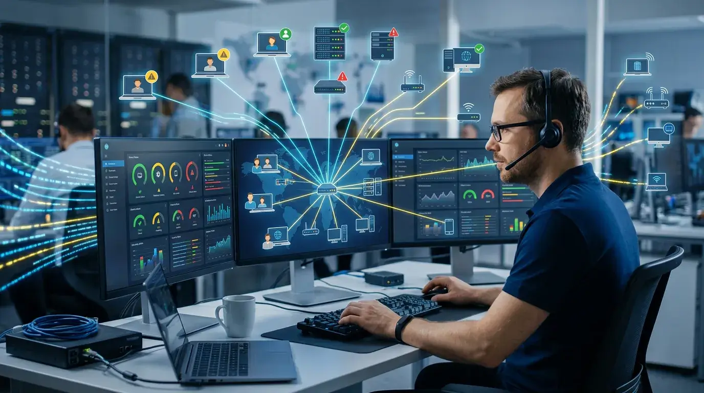 Remote monitoring and management software enabling IT teams to monitor endpoints, automate maintenance, and manage enterprise infrastructure